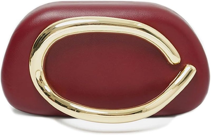 CUXVA Acrylic Clutch Purse for Women Classic Round Acrylic Evening Handbag Vintage Metal Handlebars Bag for Wedding Party Prom - Image 1
